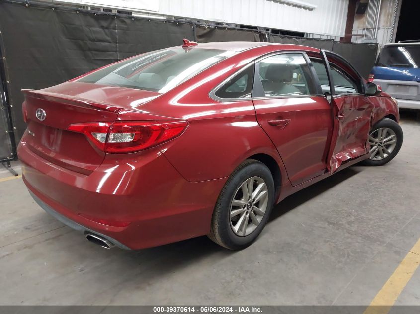 2016 Hyundai Sonata Se VIN: 5NPE24AF8GH273422 Lot: 39370614