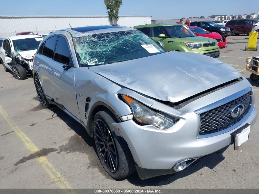 2017 Infiniti Qx70 VIN: JN8CS1MUXHM142102 Lot: 39370653