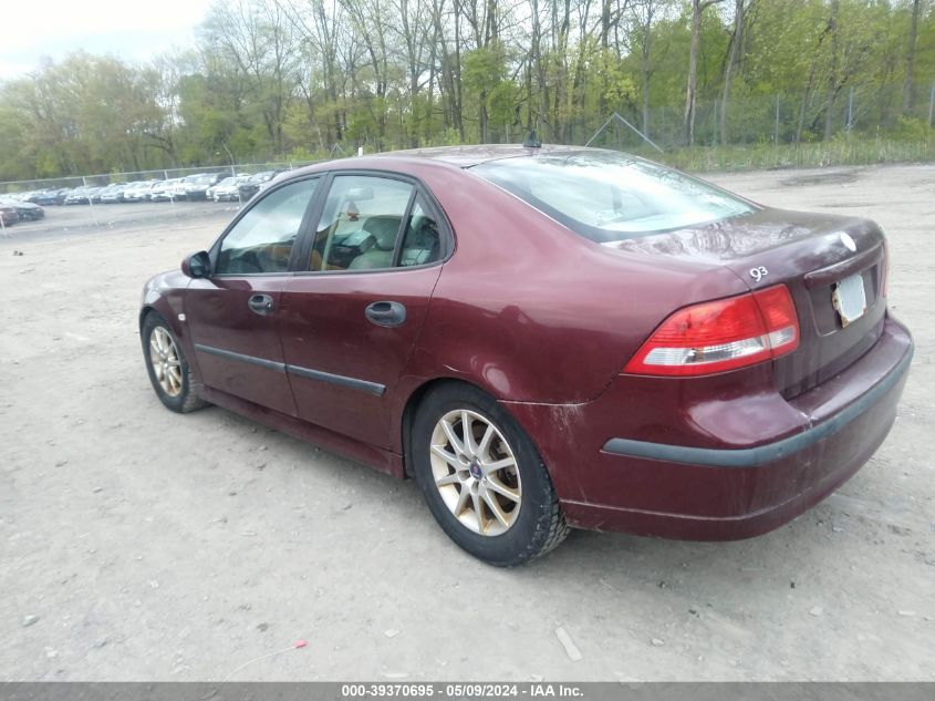 2003 Saab 9-3 Arc VIN: YS3FD49YX31057635 Lot: 39370695