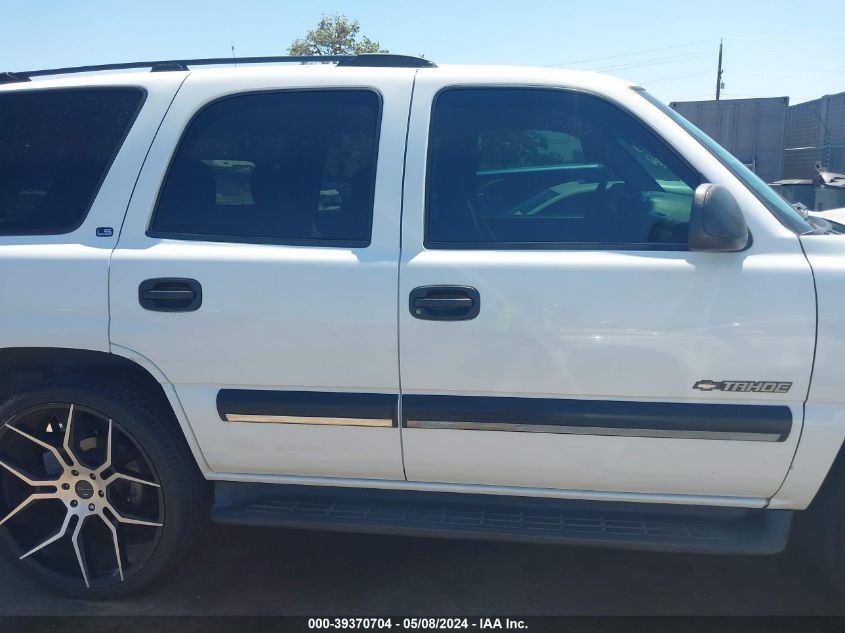 2001 Chevrolet Tahoe Ls VIN: 1GNEC13T71J251867 Lot: 39370704