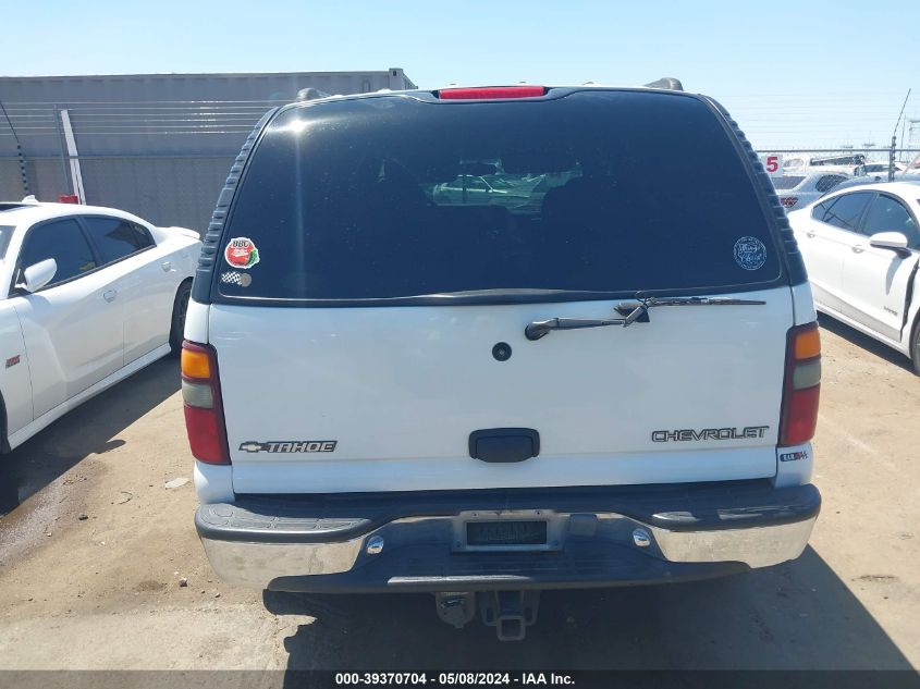 2001 Chevrolet Tahoe Ls VIN: 1GNEC13T71J251867 Lot: 39370704