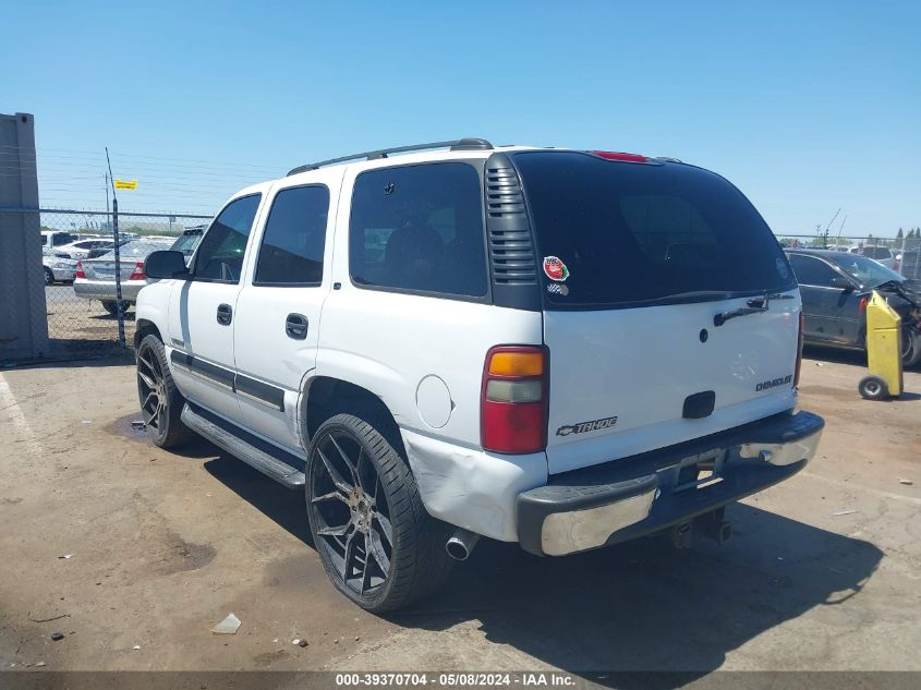 2001 Chevrolet Tahoe Ls VIN: 1GNEC13T71J251867 Lot: 39370704