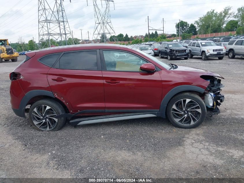 2019 Hyundai Tucson Sport VIN: KM8J3CAL2KU893124 Lot: 39370714