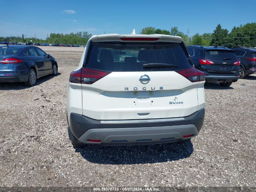 2021 Nissan Rogue Sv Intelligent Awd VIN: JN8AT3BB6MW205776 Lot: 39370733