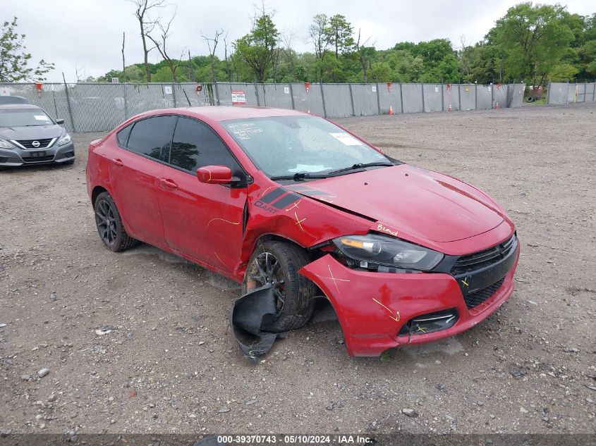 2016 Dodge Dart Sxt VIN: 1C3CDFBB5GD592490 Lot: 39370743