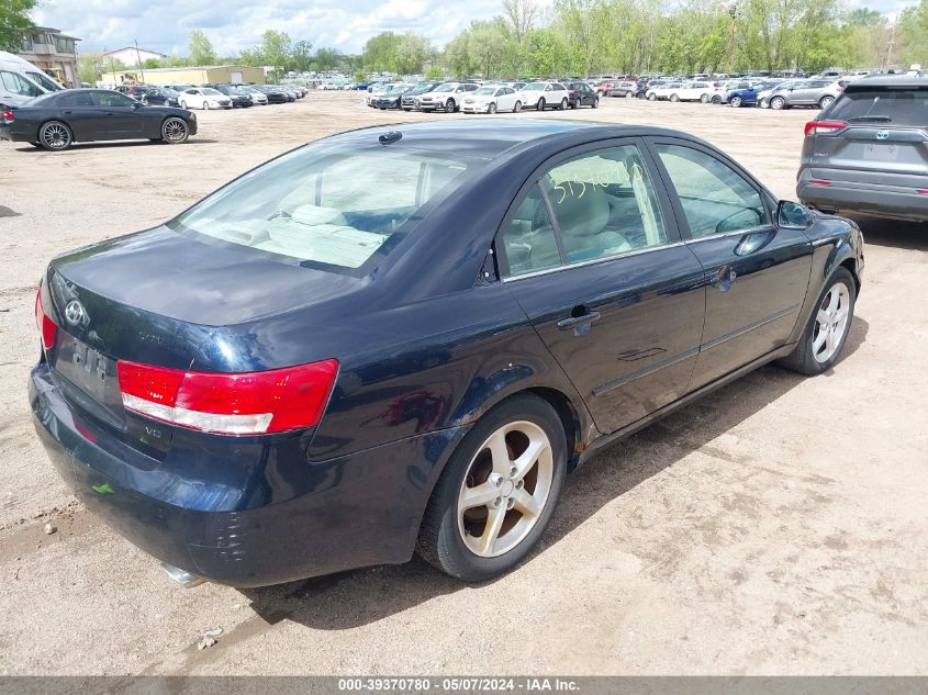 2007 Hyundai Sonata Limited/Se V6 VIN: 5NPEU46F07H289990 Lot: 39370780