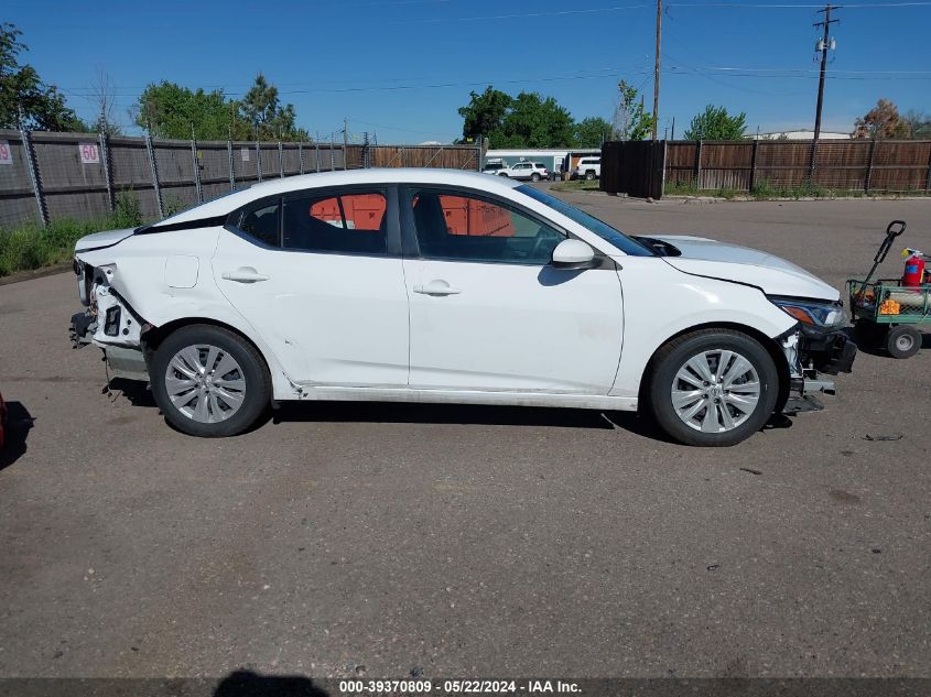 2022 Nissan Sentra S Xtronic Cvt VIN: 3N1AB8BV8NY271605 Lot: 39370809