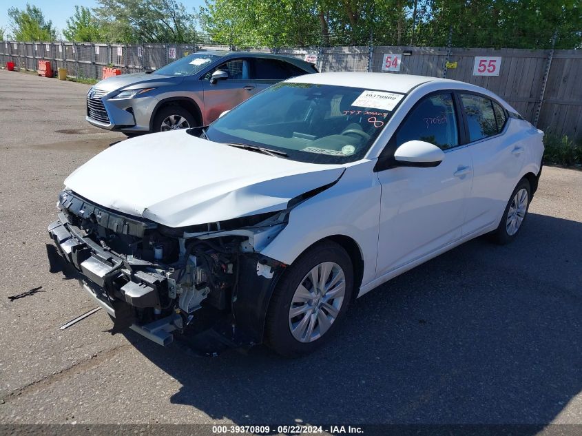 2022 Nissan Sentra S Xtronic Cvt VIN: 3N1AB8BV8NY271605 Lot: 39370809