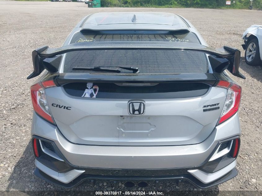 2021 Honda Civic Sport Touring VIN: SHHFK7H93MU401354 Lot: 39370817