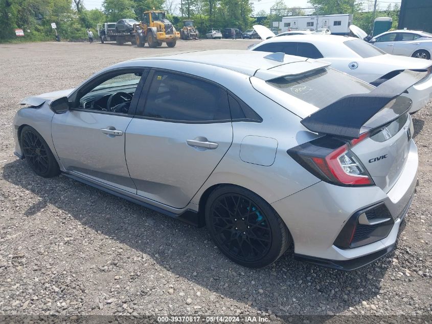 2021 Honda Civic Sport Touring VIN: SHHFK7H93MU401354 Lot: 39370817