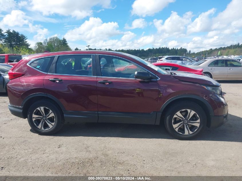 2019 Honda Cr-V Lx VIN: 2HKRW6H3XKH214829 Lot: 39370823