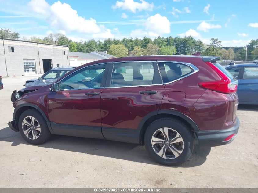 2019 Honda Cr-V Lx VIN: 2HKRW6H3XKH214829 Lot: 39370823
