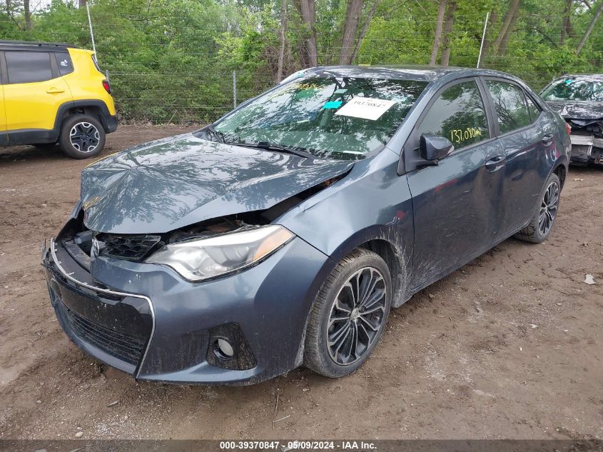 2015 Toyota Corolla S Plus VIN: 2T1BURHE4FC467034 Lot: 39370847