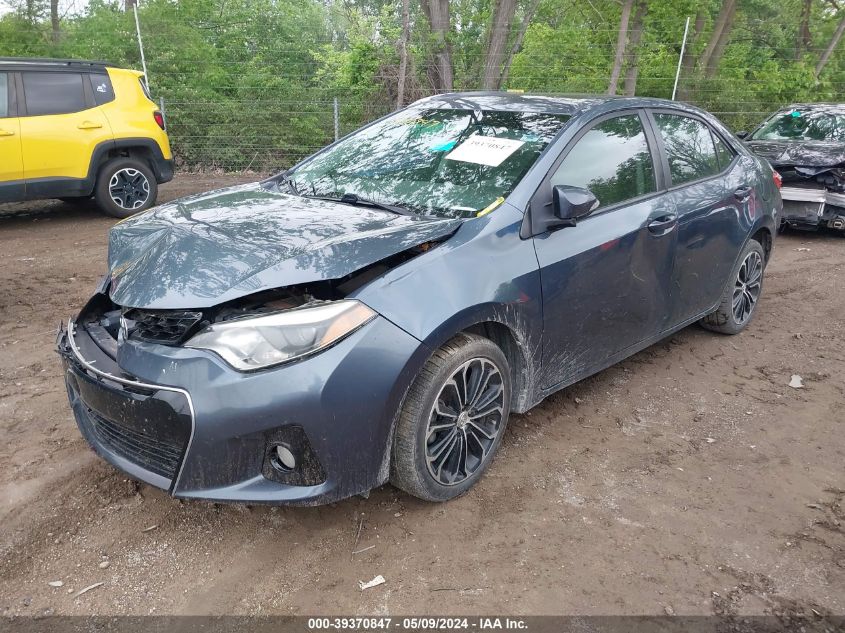 2015 Toyota Corolla S Plus VIN: 2T1BURHE4FC467034 Lot: 39370847