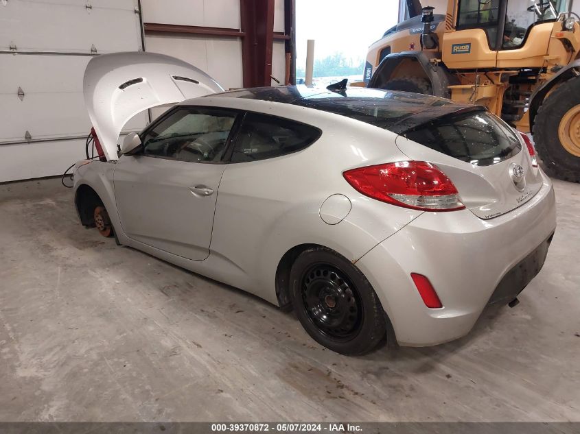 2012 Hyundai Veloster Base W/Gray VIN: KMHTC6AD8CU045611 Lot: 39370872