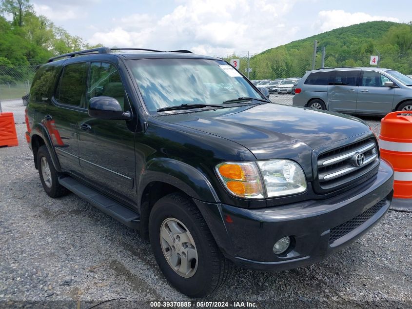 2002 Toyota Sequoia Limited V8 VIN: 5TDBT48A42S122753 Lot: 39370885
