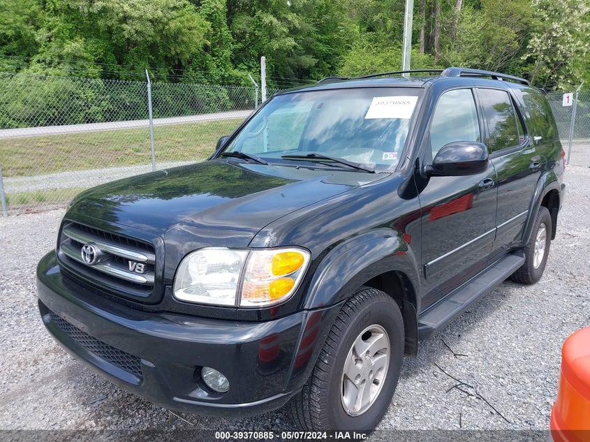 2002 Toyota Sequoia Limited V8 VIN: 5TDBT48A42S122753 Lot: 39370885