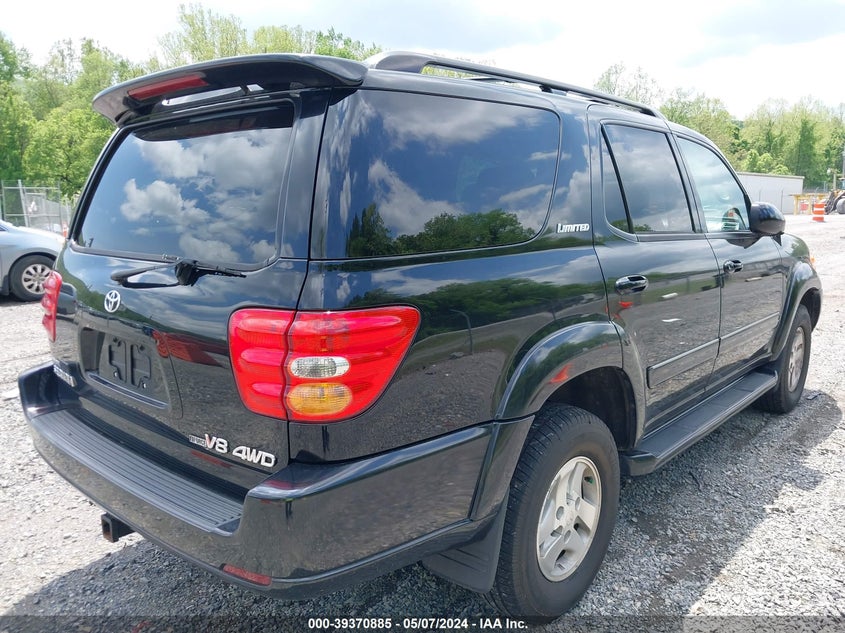 2002 Toyota Sequoia Limited V8 VIN: 5TDBT48A42S122753 Lot: 39370885
