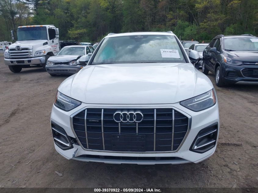 2022 Audi Q5 Premium Plus 40 Tfsi Quattro S Tronic VIN: WA1BBAFY4N2082360 Lot: 39370922