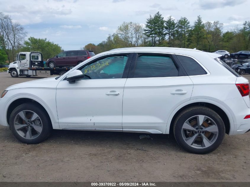 2022 Audi Q5 Premium Plus 40 Tfsi Quattro S Tronic VIN: WA1BBAFY4N2082360 Lot: 39370922