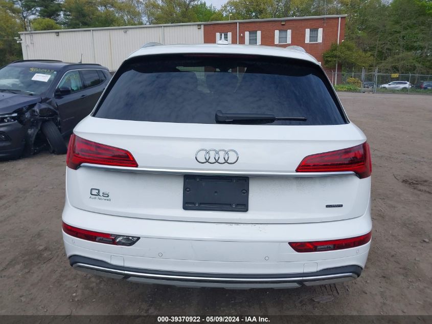 2022 Audi Q5 Premium Plus 40 Tfsi Quattro S Tronic VIN: WA1BBAFY4N2082360 Lot: 39370922