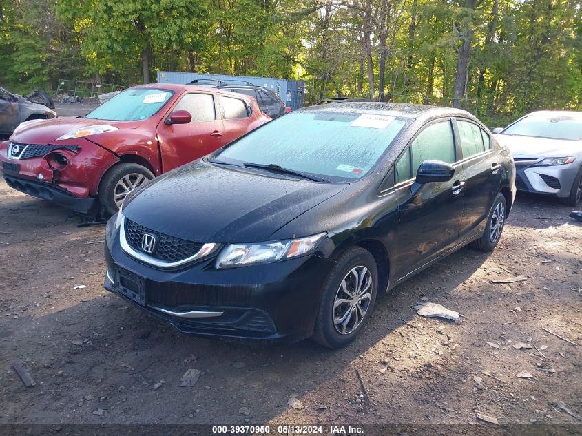 2014 Honda Civic Lx VIN: 2HGFB2F57EH505573 Lot: 39370950