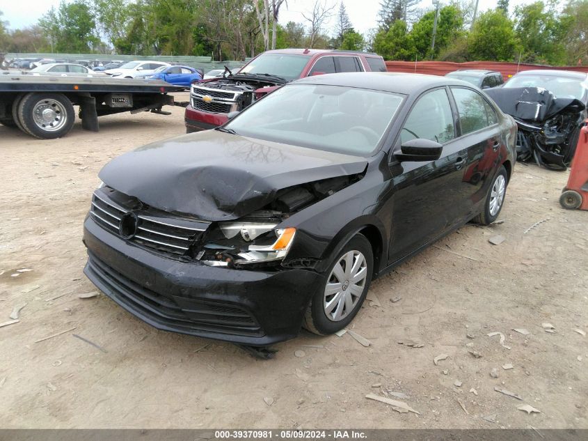 2015 Volkswagen Jetta 2.0L S VIN: 3VW2K7AJ0FM427751 Lot: 39370981