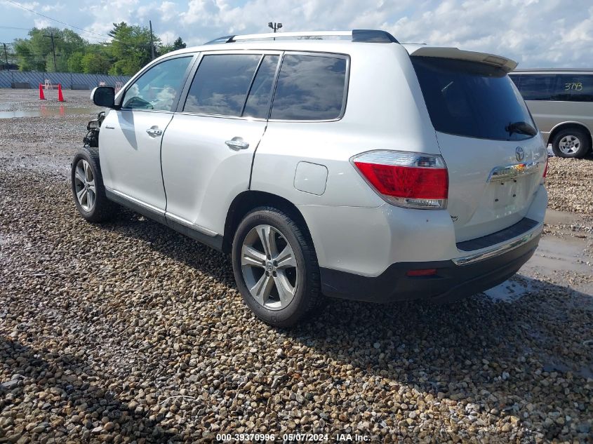 2013 Toyota Highlander Limited V6 VIN: 5TDDK3EH8DS175675 Lot: 39370996