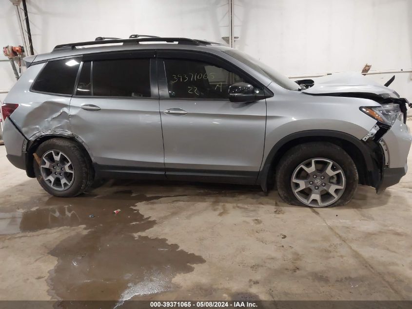 2022 Honda Passport Awd Trailsport VIN: 5FNYF8H68NB024046 Lot: 39371065