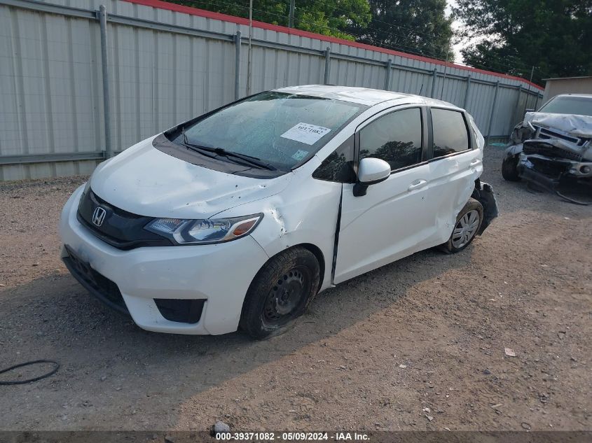 2016 Honda Fit Lx VIN: JHMGK5H58GX025752 Lot: 39371082