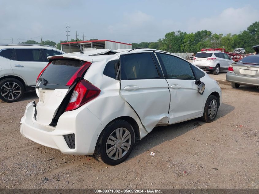 2016 Honda Fit Lx VIN: JHMGK5H58GX025752 Lot: 39371082