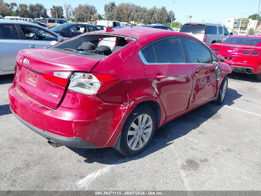 2014 Kia Forte Ex VIN: KNAFX4A8XE5161562 Lot: 39371113