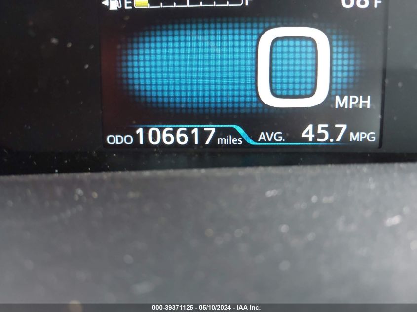 2017 Toyota Prius Two VIN: JTDKBRFU8H3035218 Lot: 39371125