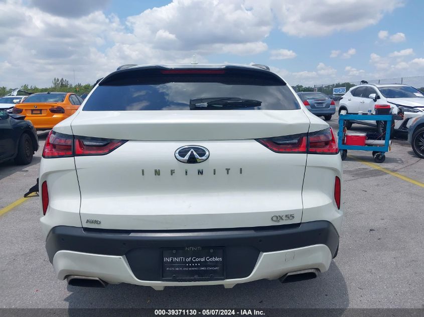 2022 Infiniti Qx55 Essential Awd VIN: 3PCAJ5K30NF114983 Lot: 39371130