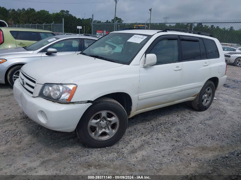 2002 Toyota Highlander VIN: JTEGD21A720042475 Lot: 39371140