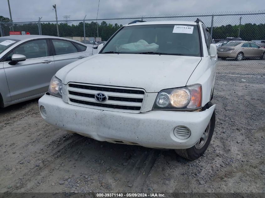 2002 Toyota Highlander VIN: JTEGD21A720042475 Lot: 39371140