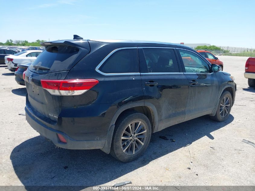 2019 TOYOTA HIGHLANDER XLE - 5TDJZRFH7KS947094