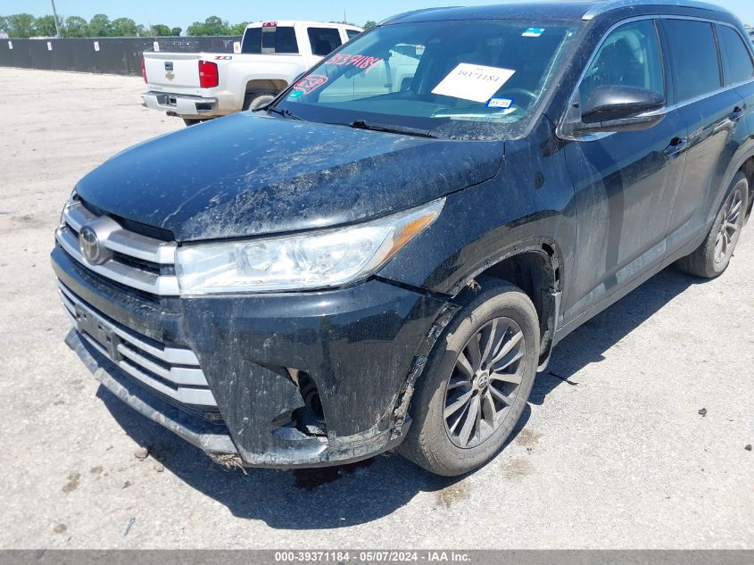 2019 Toyota Highlander Xle VIN: 5TDJZRFH7KS947094 Lot: 39371184