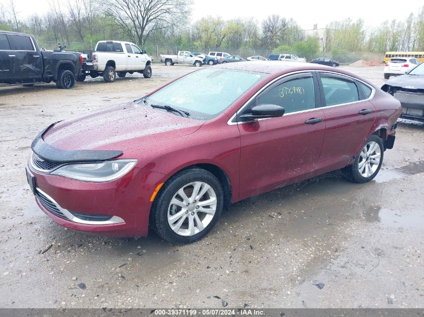 2015 Chrysler 200 Limited VIN: 1C3CCCAB0FN575527 Lot: 39371199