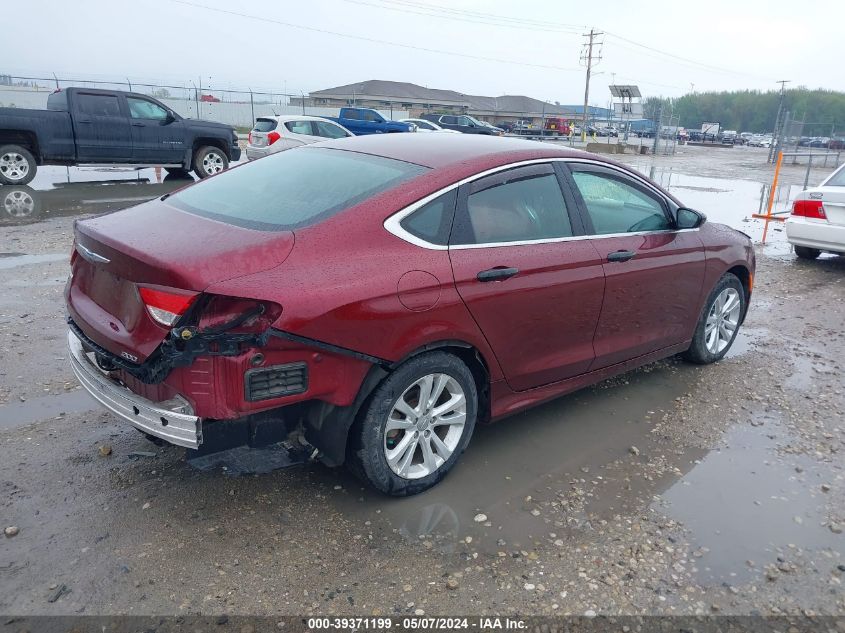 2015 Chrysler 200 Limited VIN: 1C3CCCAB0FN575527 Lot: 39371199