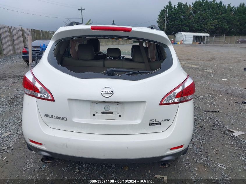 2012 Nissan Murano Sl VIN: JN8AZ1MW8CW202069 Lot: 39371198