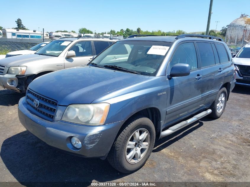 2003 Toyota Highlander Limited V6 VIN: JTEHF21A430111445 Lot: 39371328