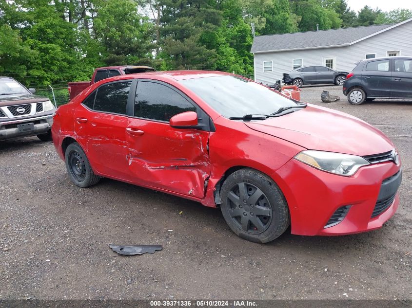 2015 Toyota Corolla Le VIN: 2T1BURHE6FC364679 Lot: 39371336