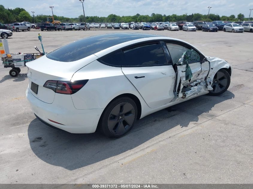 2021 Tesla Model 3 Standard Range Plus Rear-Wheel Drive VIN: 5YJ3E1EA0MF987499 Lot: 39371372