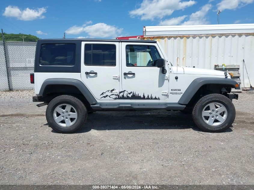 2015 Jeep Wrangler Unlimited Sport VIN: 1C4BJWDG2FL741466 Lot: 39371404