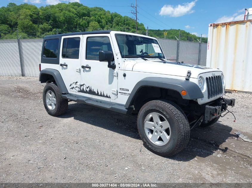 2015 Jeep Wrangler Unlimited Sport VIN: 1C4BJWDG2FL741466 Lot: 39371404