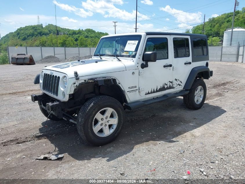 2015 Jeep Wrangler Unlimited Sport VIN: 1C4BJWDG2FL741466 Lot: 39371404