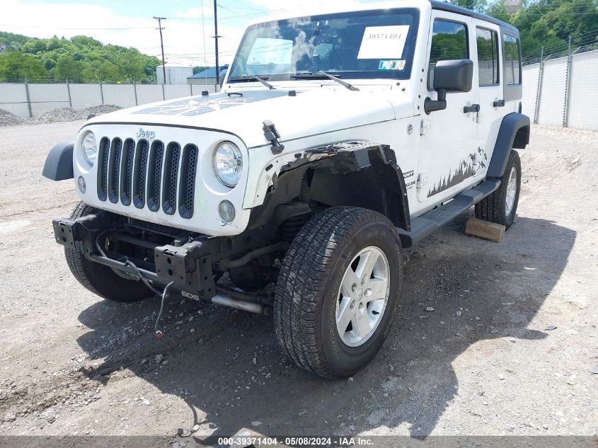 2015 Jeep Wrangler Unlimited Sport VIN: 1C4BJWDG2FL741466 Lot: 39371404