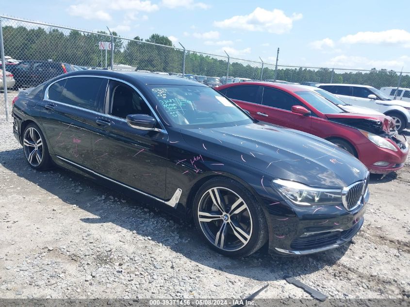 2017 BMW 740I VIN: WBA7E2C54HG739648 Lot: 39371456