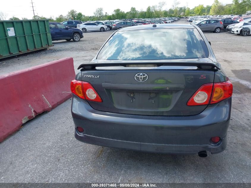 2009 Toyota Corolla S VIN: 2T1BU40E89C052575 Lot: 39371465